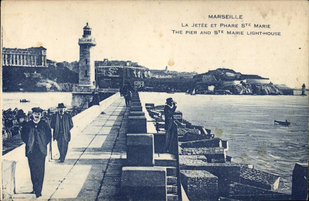Marseille — A Doca e Farol de Santa Maria — editor não identificado, número de série não visível - Frente