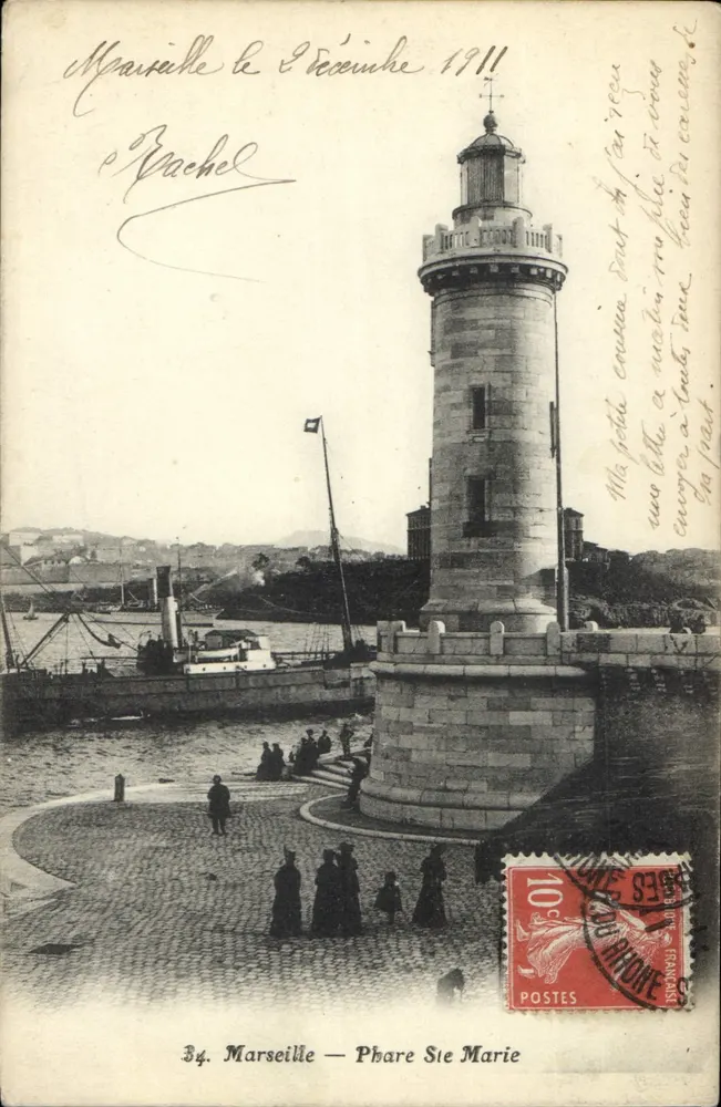 Marselha — Farol de Santa Maria — Editor não identificado, n° 34 - Frente
