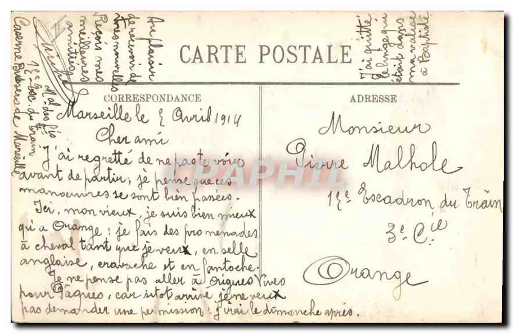 Marselha — A Dique — Efeito de Ondas — LL - Verso