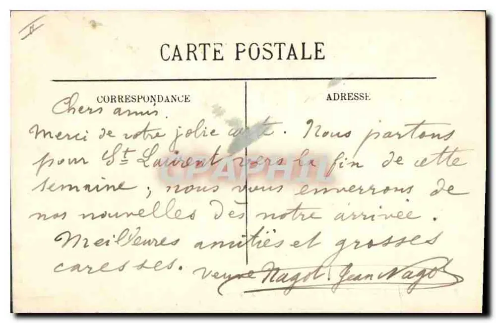 Marselha — Farol de Planier (59 m. de altura) — LL. — Editor LL, n° 85 - Verso