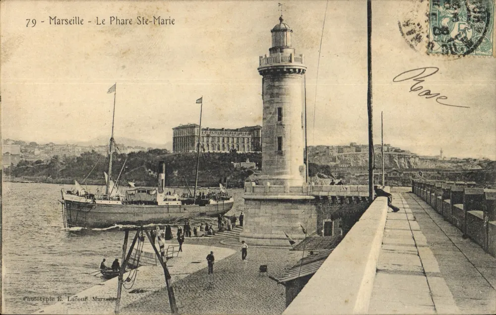 Marseille - O Farol Ste-Marie — Fototipia E. Lacour, n°79 - Frente