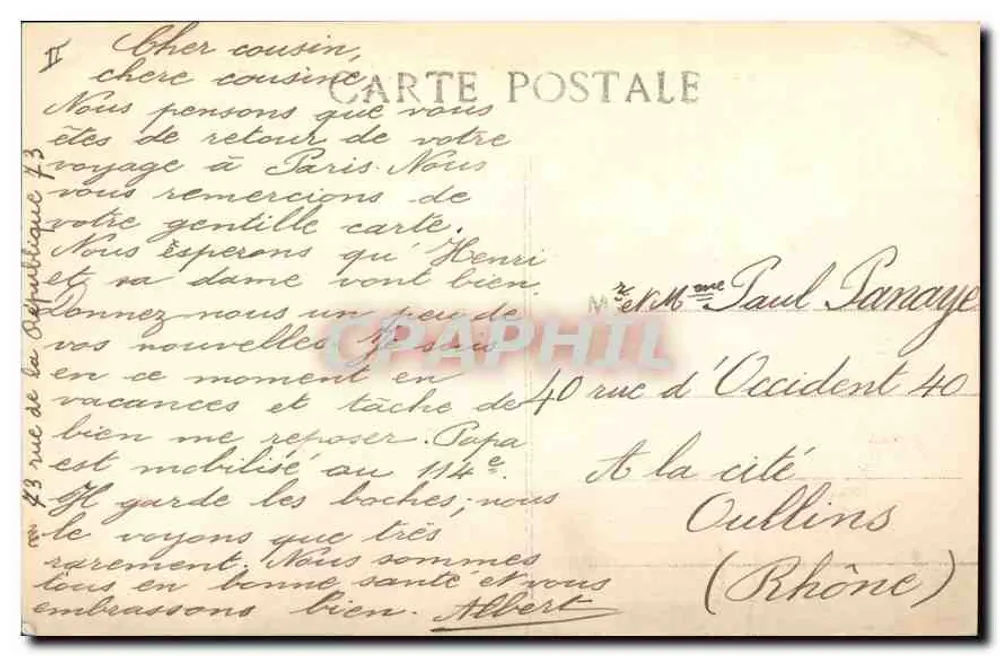 Marseille — De Lantaarn van de Désirade — P.B. - Achterkant