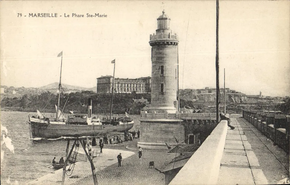Marseille - De lichttoren Ste-Marie — onbekende uitgever, serie-nummer 79 - Voorkant