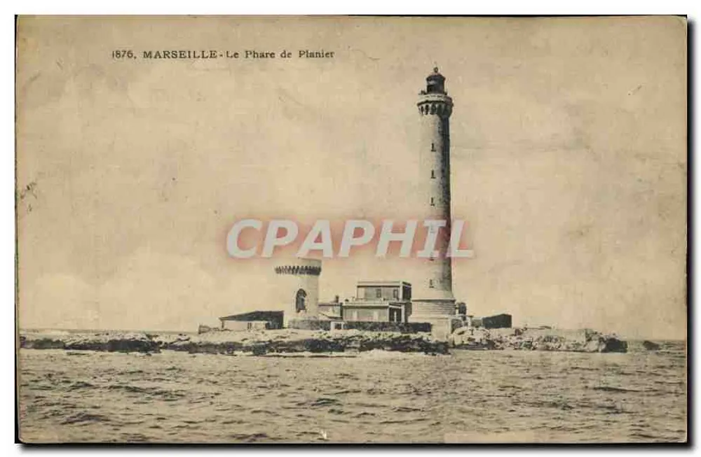 Marseille — Farol de Planier — Ateliers de Phototypie Guerda, Marseille - Frente