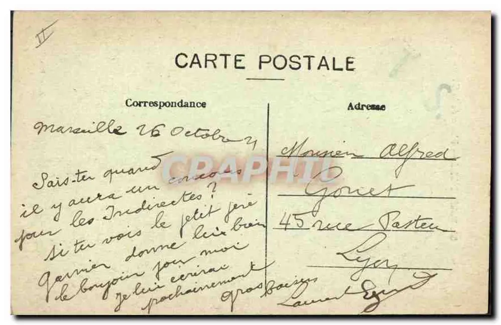 Marseille — Farol da Désirade - Verso