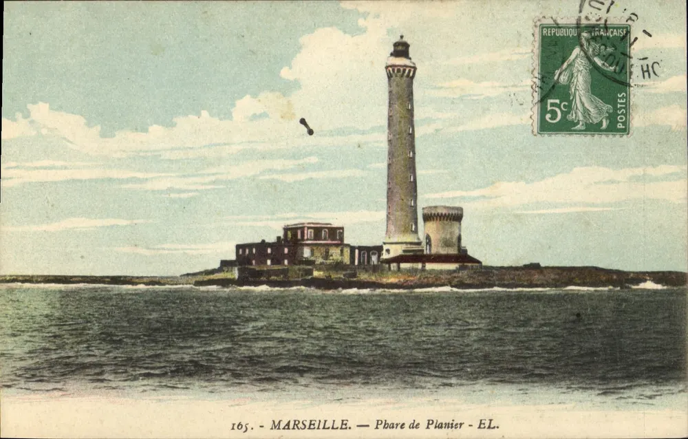 Marselha — Farol de Planier — Editor L. (nº 165) - Frente