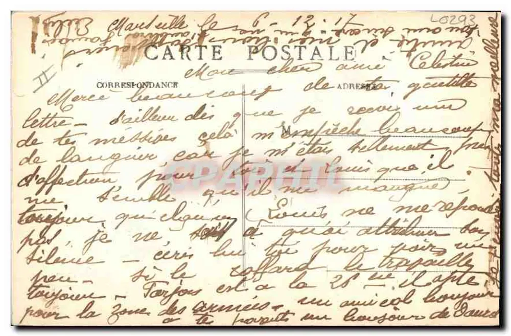Marseille — Farol de Planier — E. L. - Verso