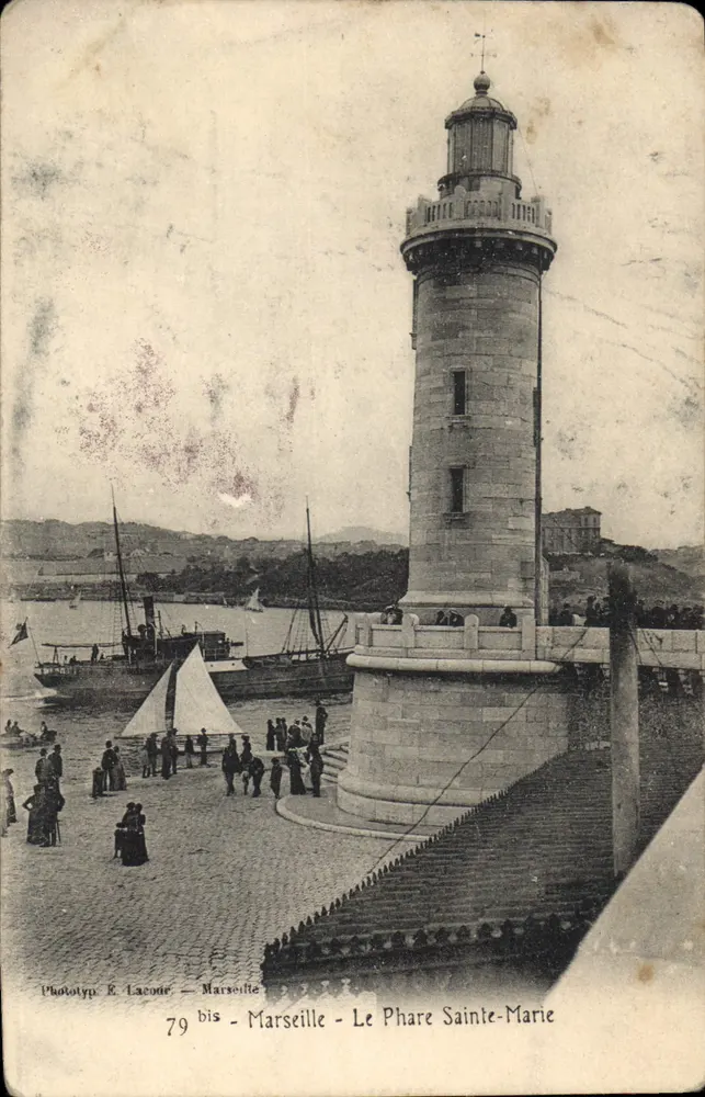 Marseille — O Farol Santa Maria — Phototyp E. Lacour, n°79 bis - Frente