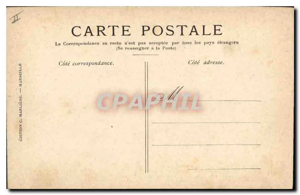 Marseille — Phare Ste-Marie et Notre-Dame-de-la-Garde — Édition C. Marseille, n°10 - Verso