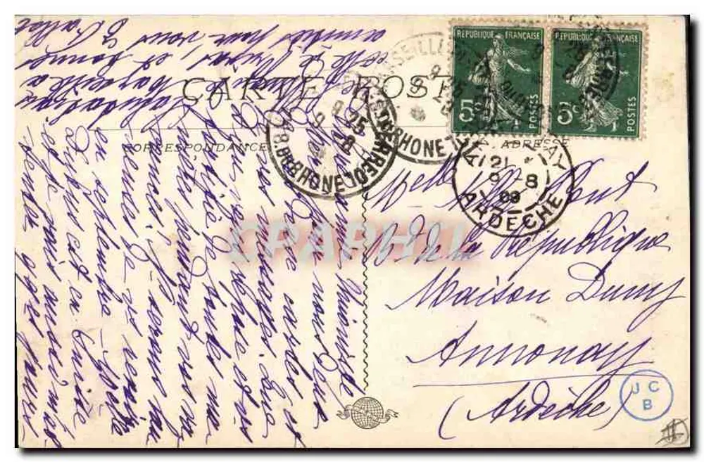 Marseille — Le Phare Ste-Marie — Éditeur : '33- MARSEILLE' - Verso