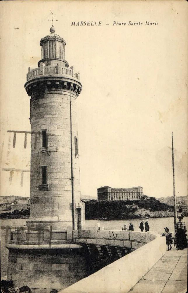 Marseille — Farol Sainte-Marie — Editora: Carte Postale - Frente