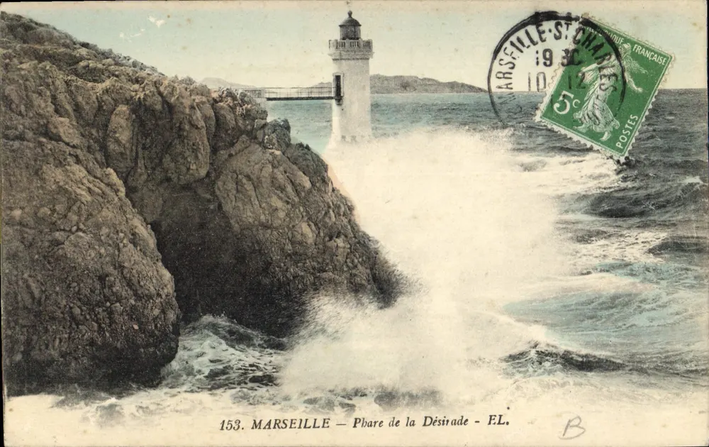 Marselha — Farol da Désirade — Editor L. (n° 153) - Frente