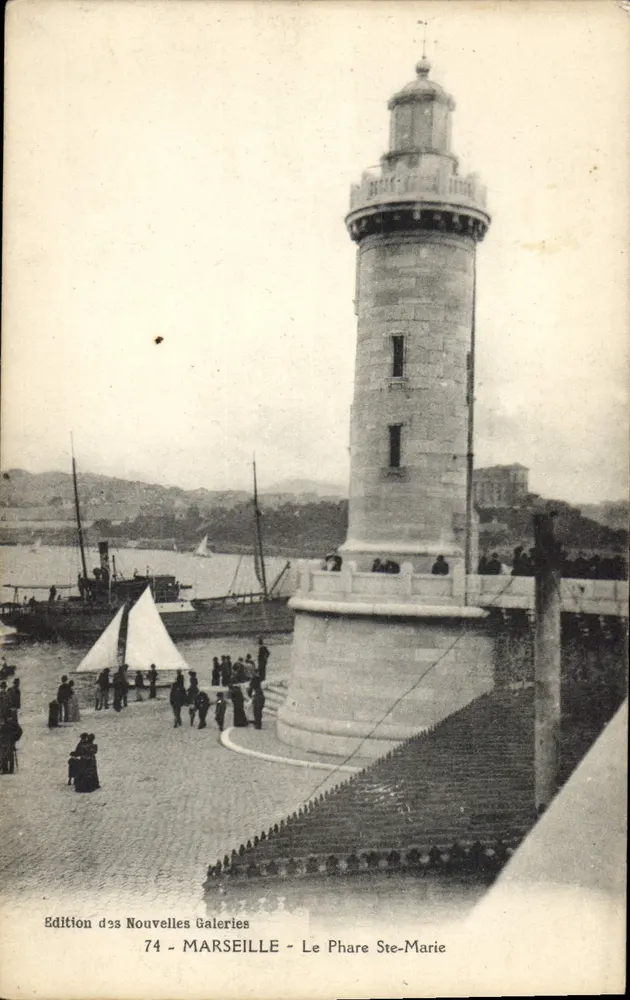 Marseille - O Farol de Santa Maria — Edição de 33 Nouvelles Galeries, n°74 - Frente