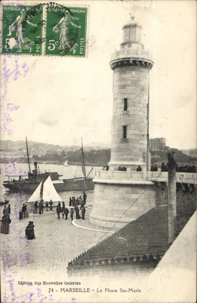 Marselha - O Farol de Santa Maria — Edição das Novas Galerias, n°74 - Frente