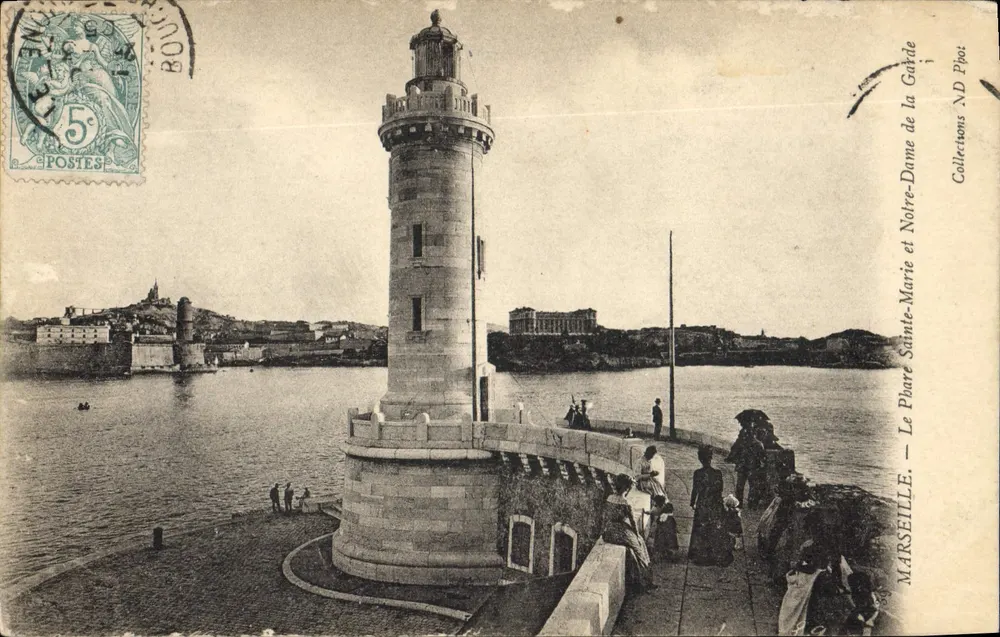 Der Leuchtturm Sainte-Marie und Notre-Dame de la Garde — Marseille — Sammlung N.D. Pjoi - Vorderseite