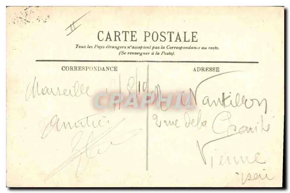 Marseille — Die Mole und der Leuchtturm Sainte-Marie — LL. - Rückseite