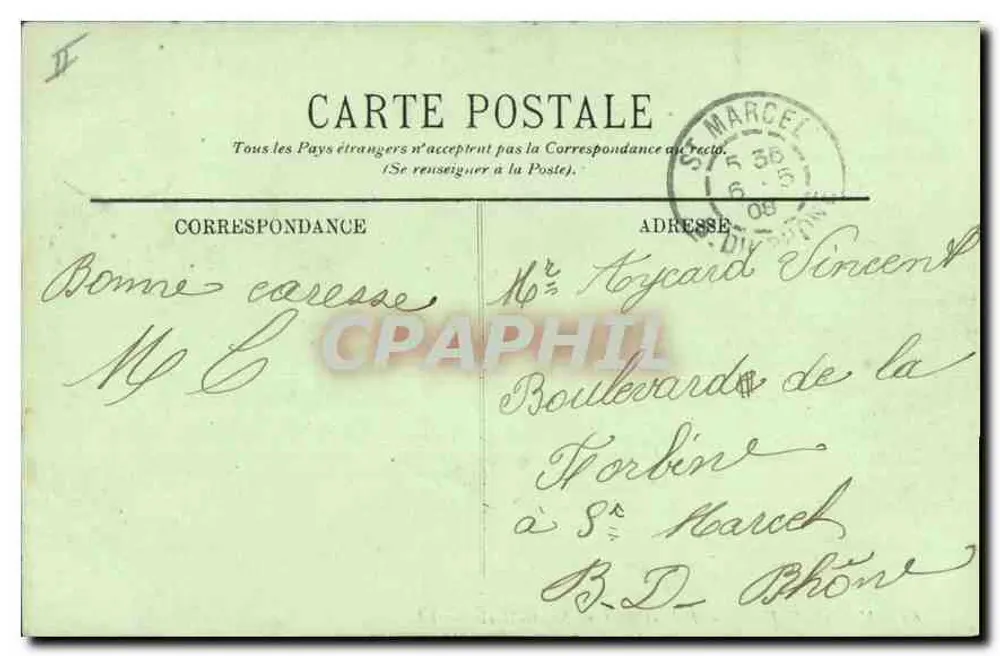 Marseille — Die Mole und der Leuchtturm Sainte-Marie — LL. — Nr. 64 - Rückseite
