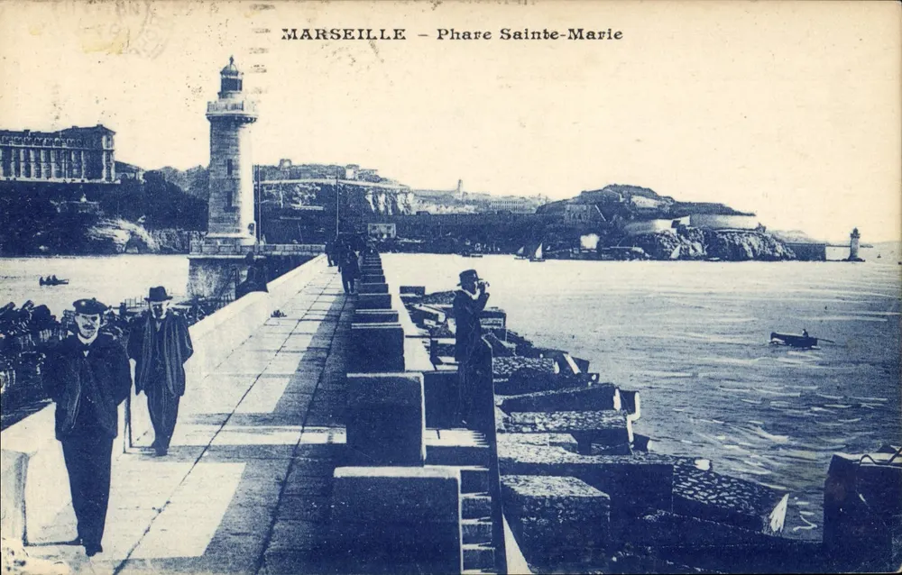 Marselha — Farol de Santa Maria — Editor não identificado, número de série não visível - Frente