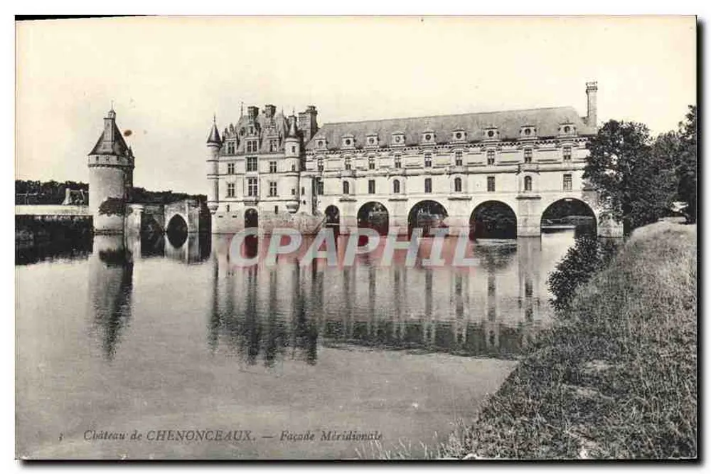 Kasteel van CHENONCEAUX — Zuidelijke Gevel - Voorkant