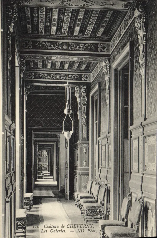 Castelo de Cheverny — As Galerias — ND Phot. - Frente