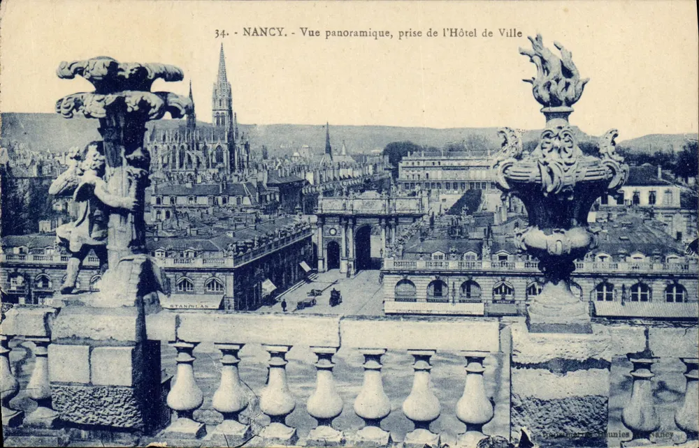 NANCY - Panoramablick, vom Rathaus aus aufgenommen — Stannia & Cie, NANCY, n°34 - Vorderseite