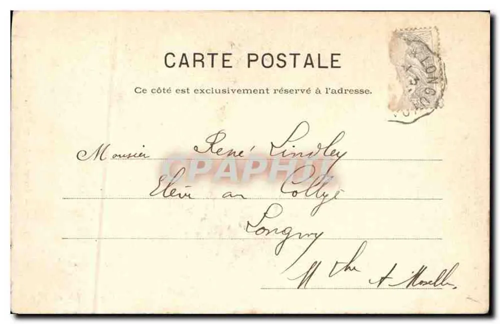 Nancy — Estátua de Joana d'Arc — Marcel Linsley - Verso