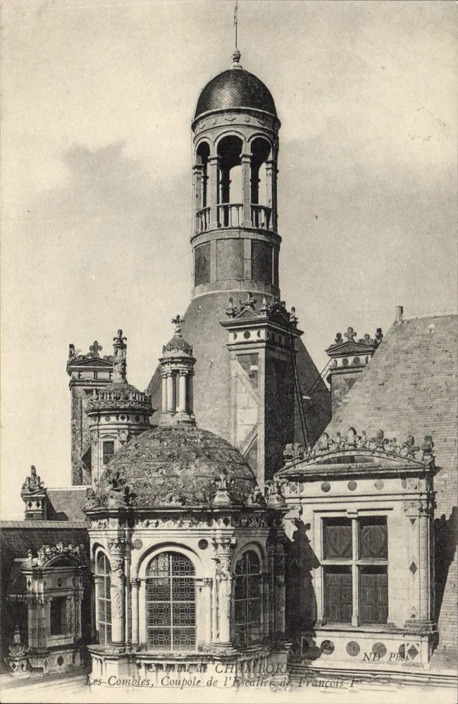 Les Combles, Kuppel der Treppe — Chambord — ND Pia - Vorderseite