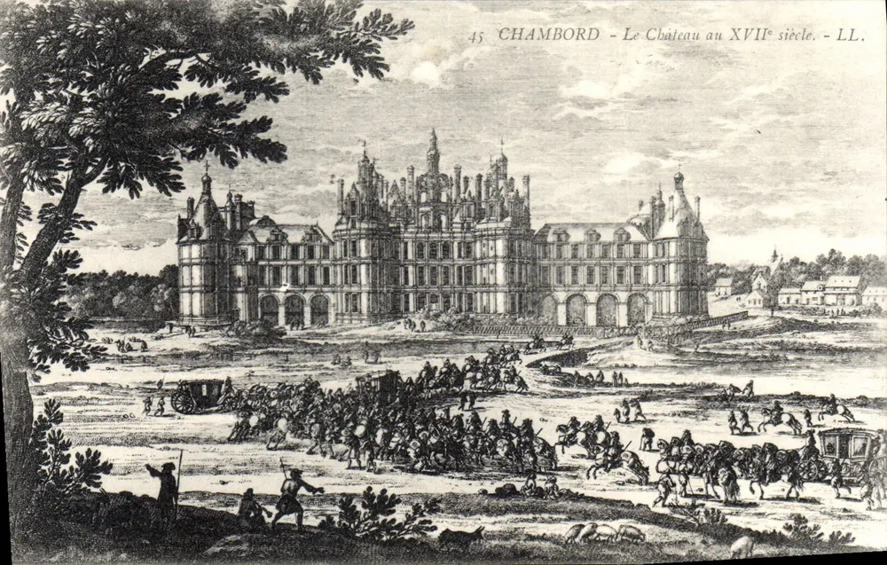 Chambord - O Castelo no século XVII - LL. - Frente