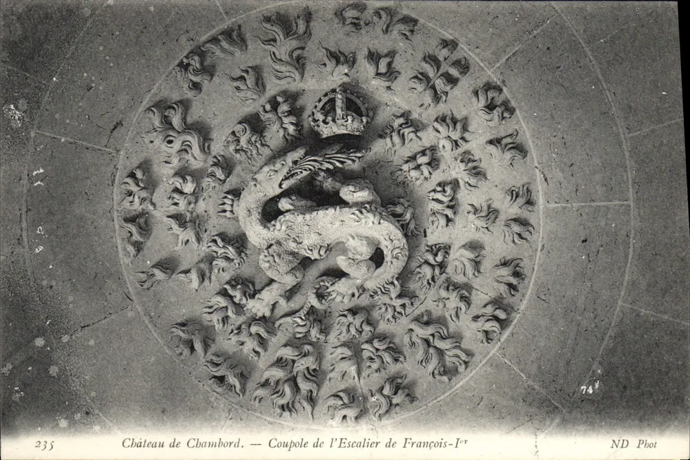Schloss Chambord — Kuppel der Treppe von François-Ier — ND Phot - Vorderseite