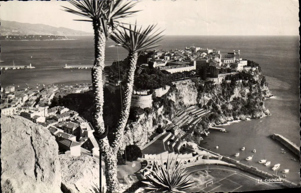 Le Rocher de Monaco — Cap-Martin et Italie — La Cigogne - Recto