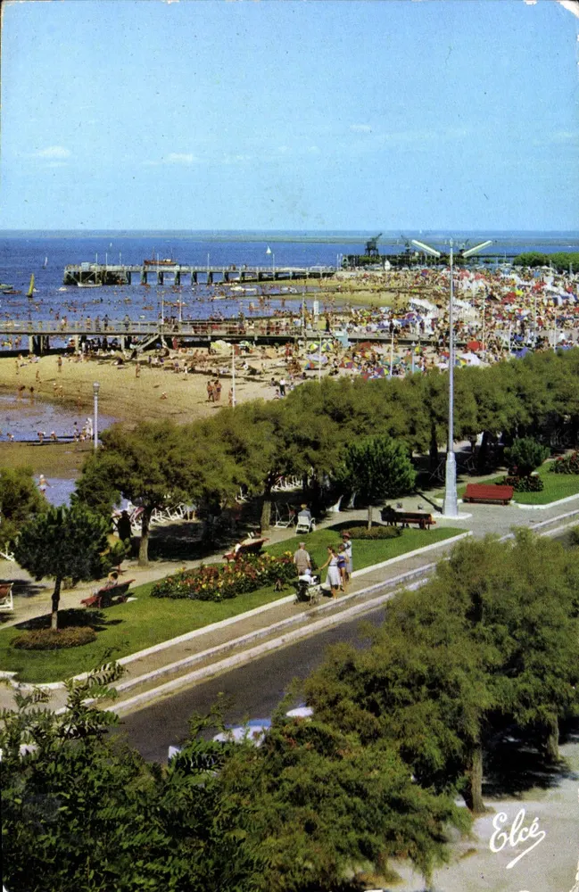 Praia e pontão de Arcachon — Élécé — P 197 - Frente