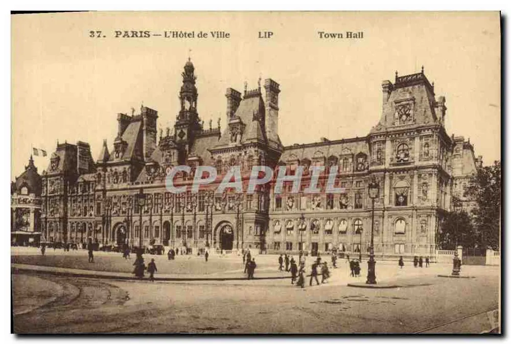 PARIS — O Hotel de Ville — LIP - Frente