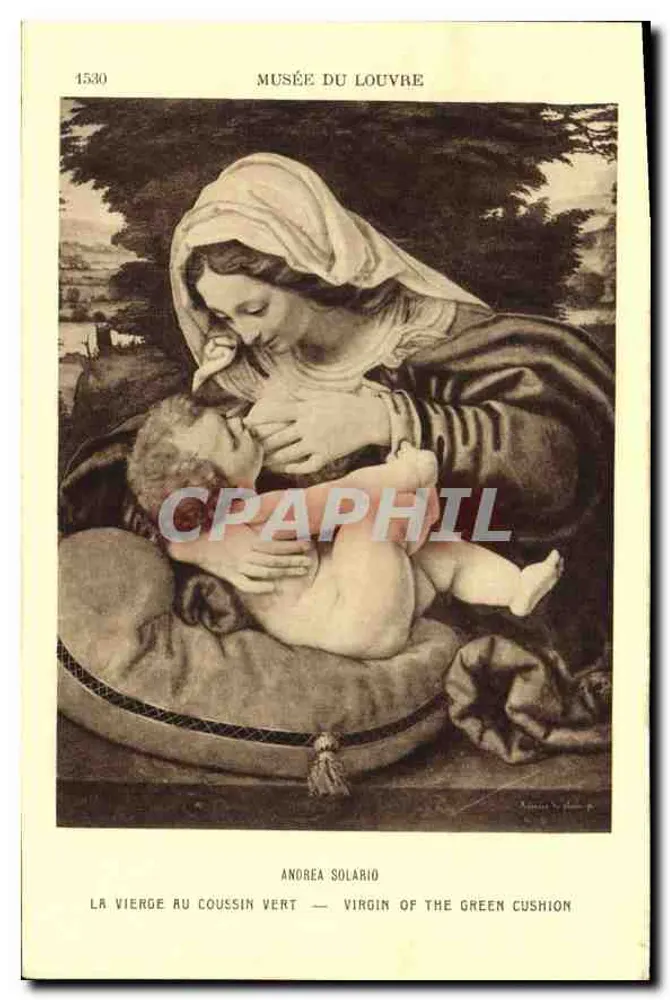 La Vierge au coussin vert — Anrea Solario — Musée du Louvre - Recto