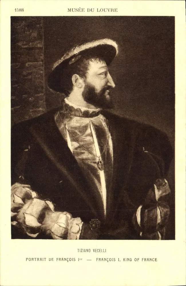 Porträt von François I. — Tiziano Vecelli — Musée du Louvre - Vorderseite