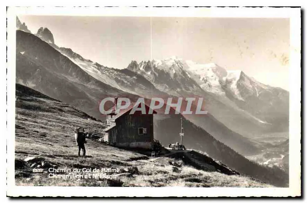 Caminho do Col de Balme — Charamillon e Mont Blanc — Éditions Mont-Blanc-Léman - Frente