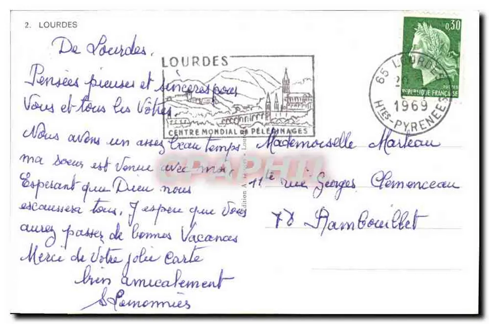 Lourdes — Centro Mundial de Pelerinagens — Edição Lourdes, n°2 - Verso