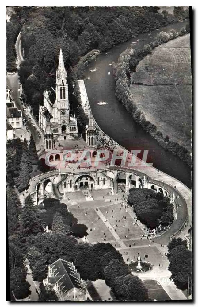 Lourdes — Basilika und der Gave — Verlag Peyramore - Vorderseite