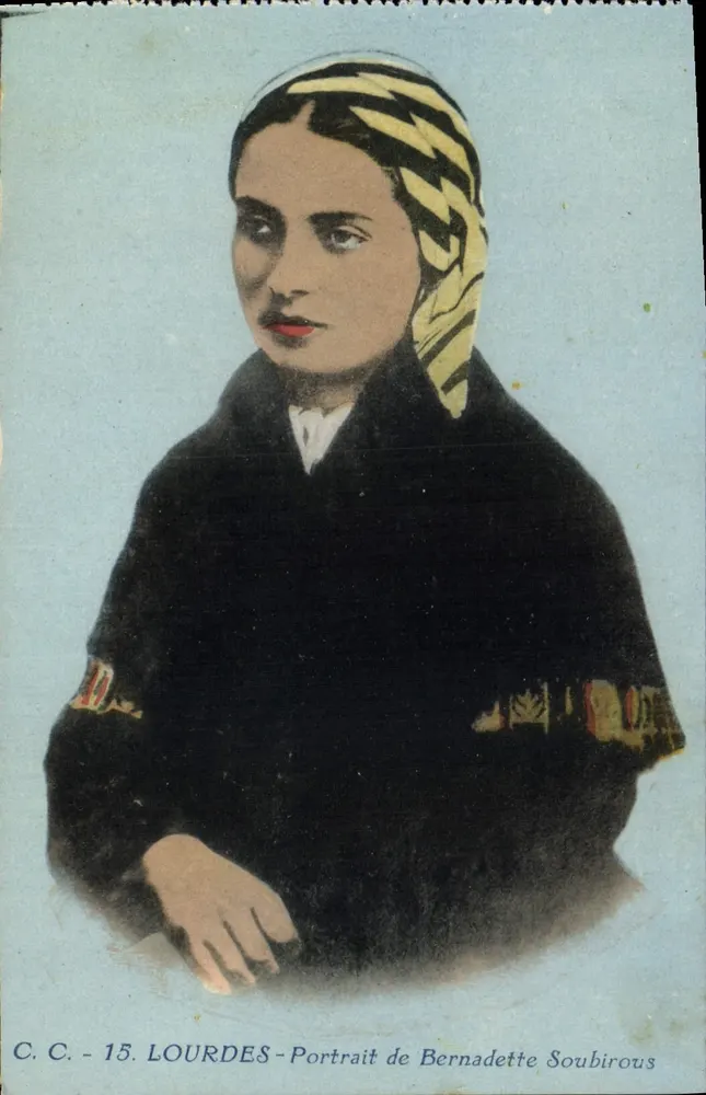 Lourdes — Retrato de Bernadette Soubirous — C.C. - 15 - Frente