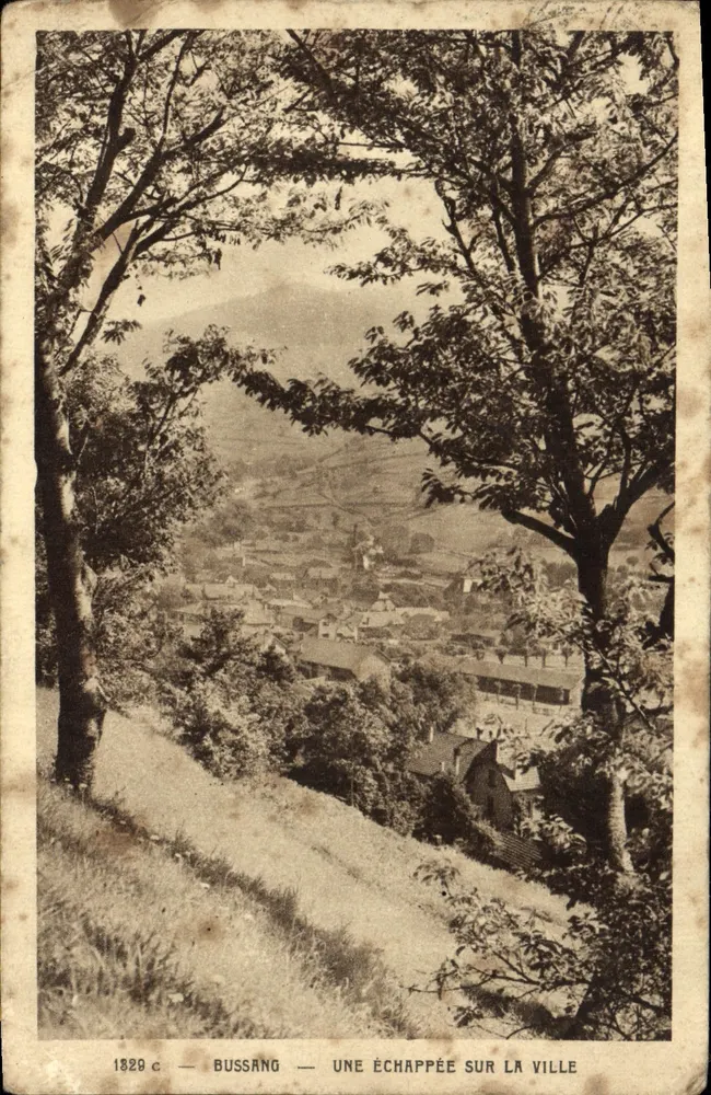 Bussang — Een uitzicht op de stad — 1829 c - Voorkant