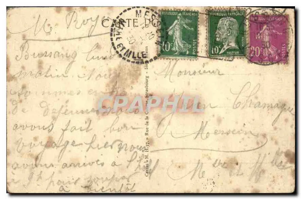 Bussang — Een uitzicht op de stad — 1829 c - Achterkant