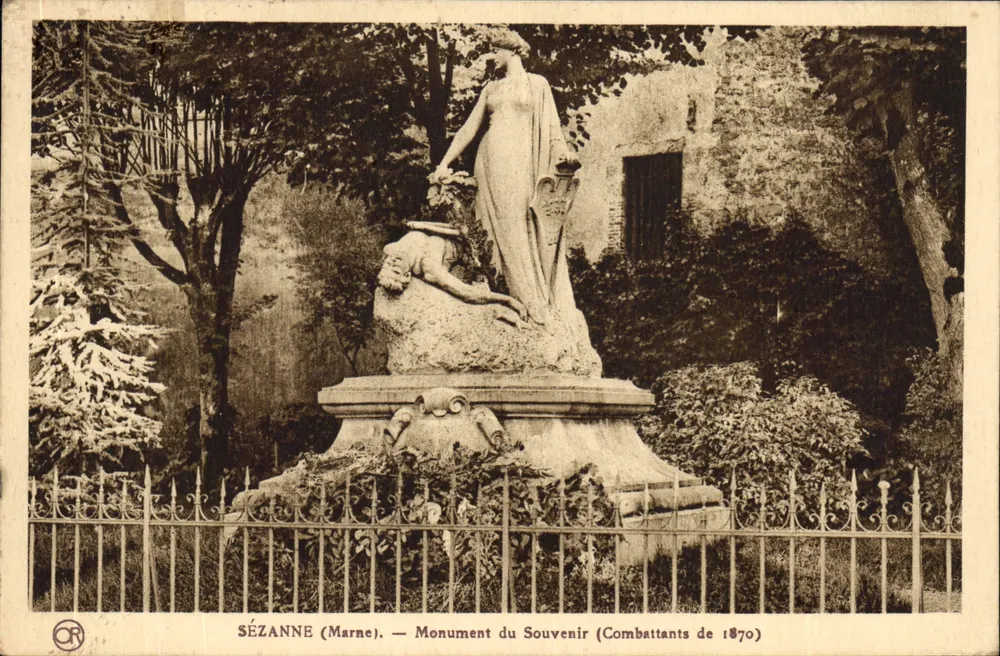 Sézanne (Marne) — Gedenkmonument (Veldvechters van 1870) - Voorkant