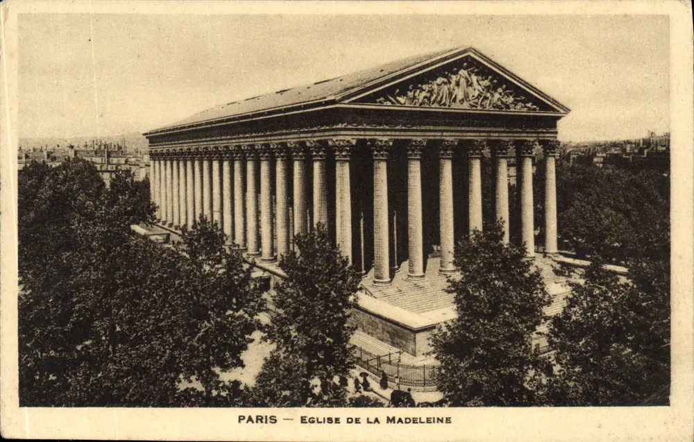 Paris — Kirche der Madeleine — Verlag unbekannt, Seriennummer nicht sichtbar - Vorderseite