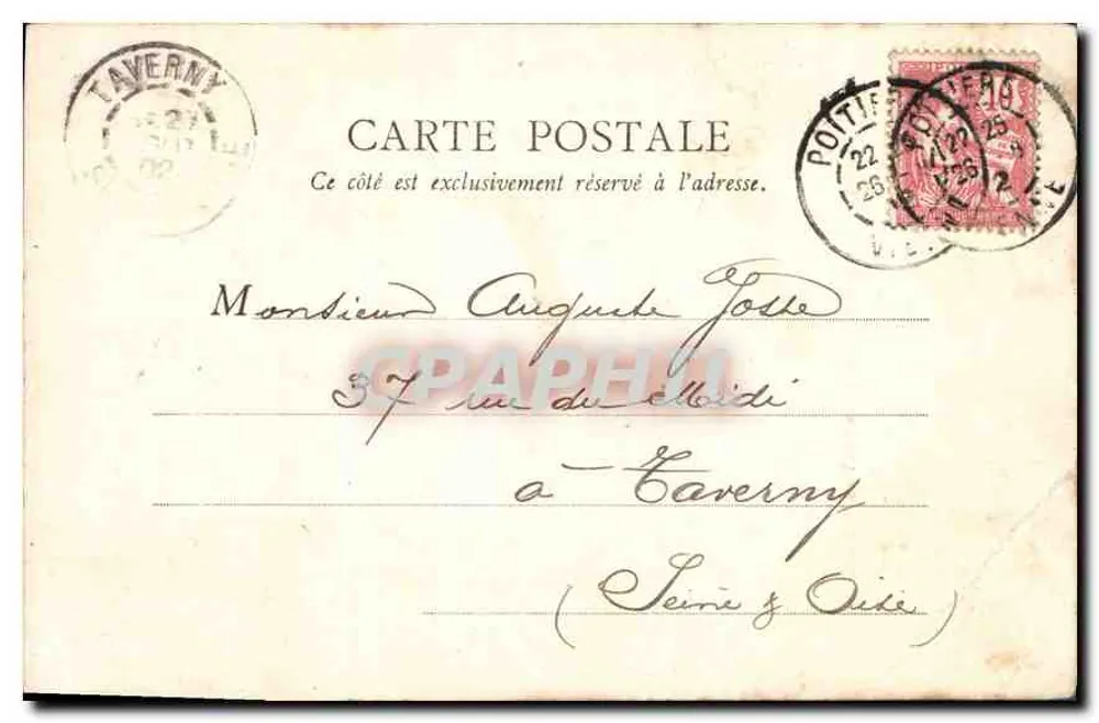 Poitiers (Vienne) — A Escada dos Rochos do Porteau — Jules Robuchon, fot. em Poitiers — 66 - Verso