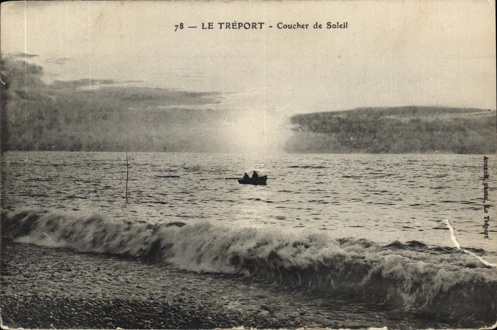 Le Tréport — Coucher de Soleil — éditeur anonyme, n°78 - Recto