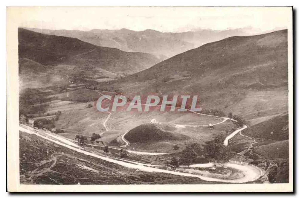 Luchon — O Col de Peyresourde — os Incets — Cie. Les Arts Photomécaniques - Frente