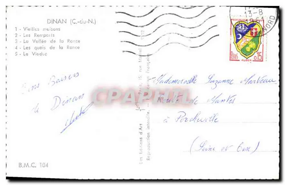 Dinan — Vista panorâmica — Les Éditions d'Art - Verso