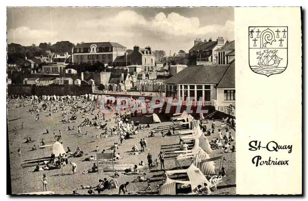 Saint-Quay-Portrieux — Die Strand und das Casino — Cie des Arts Photomécanique, Paris - Vorderseite