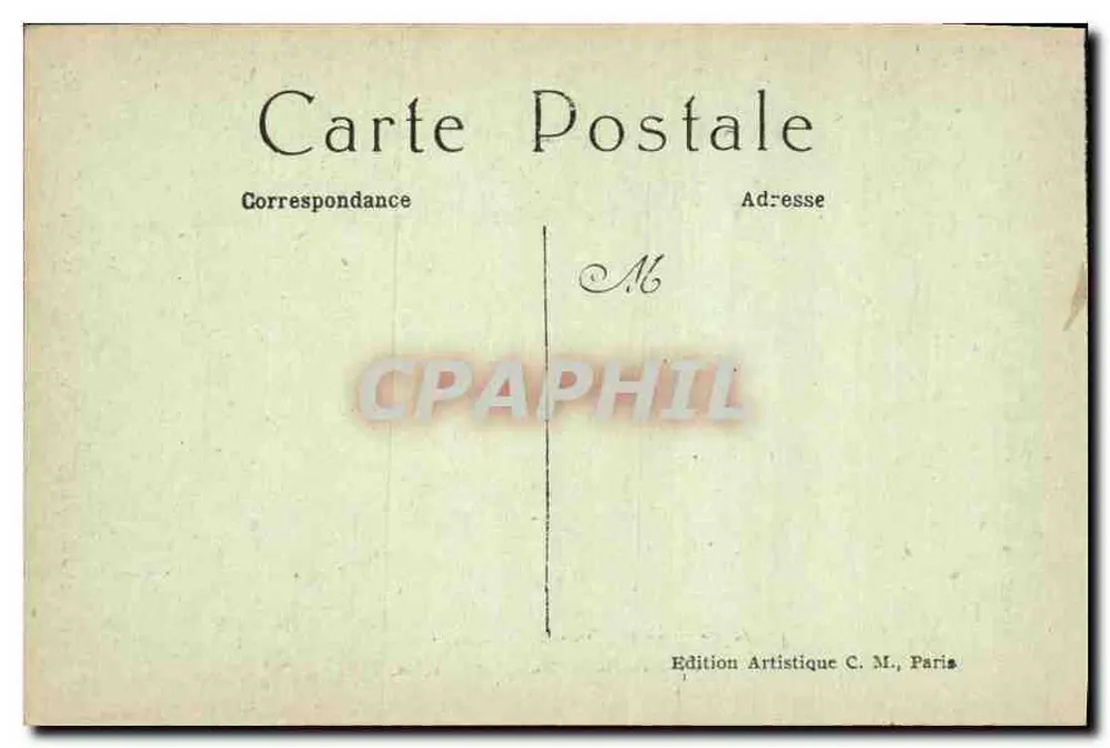 Paris — Buttes-Chaumont — Weg zum See — C. M. n°1263 - Rückseite
