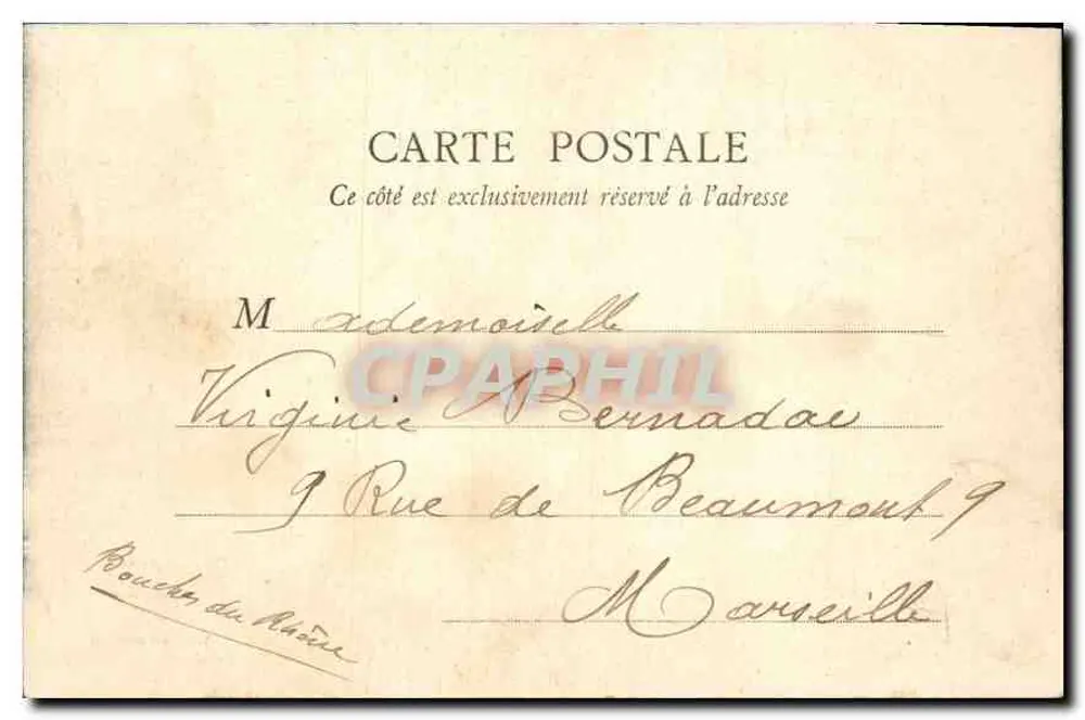 Versailles — Palácio do Petit Trianon — editor Jeanne Souvenir - Verso