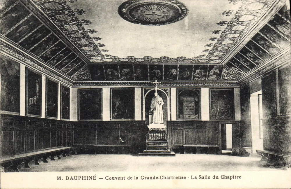 Dauphiné — Konvent von Grande-Chartreuse — Die Kapitelhalle - Vorderseite